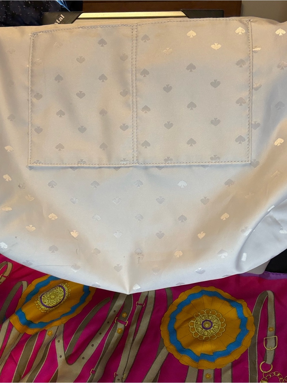 kate spade Pale Pink Leather Tote with Bow Charm Accent - Picture 7 of 16